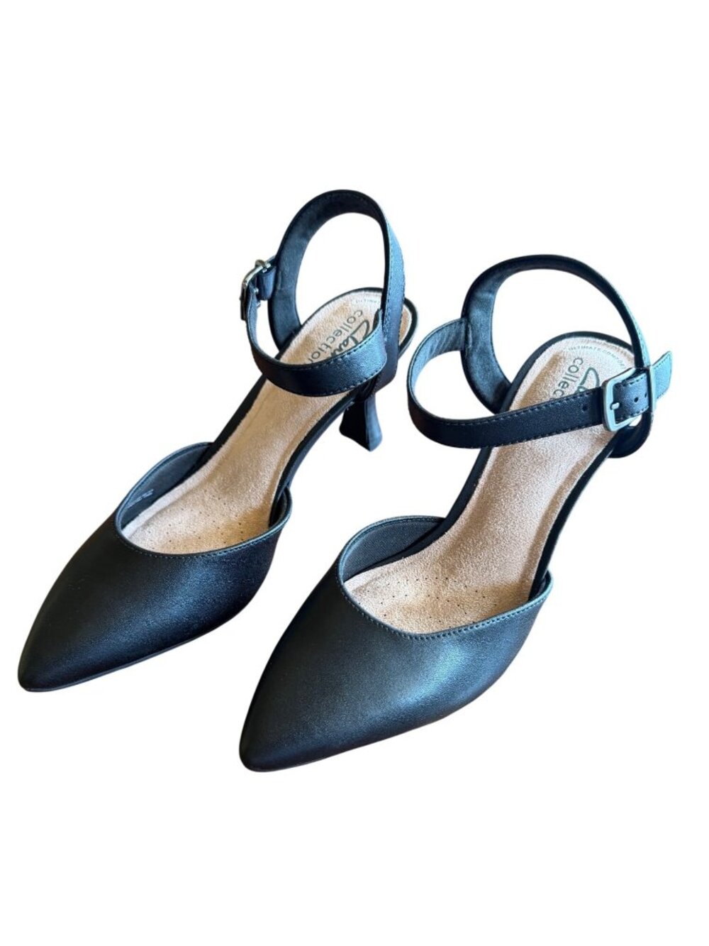 Clarks Kataleyna Cora Kitten Heel Pumps Black Size 7.5 - Picture 14 of 16